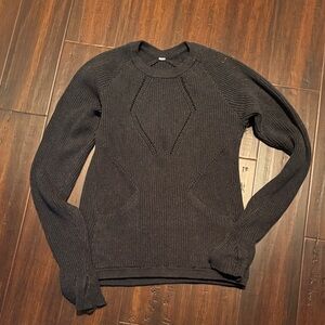 lululemon athletica Women's Black Crewneck Sweater (soft) with pockets